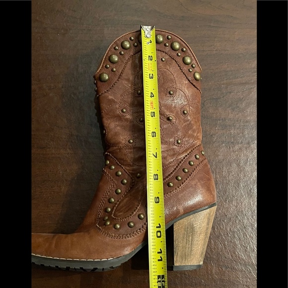 🎉 HP 🎉Stuart Weitzman Leather Cowboy Boots 🔥 - Picture 7 of 9